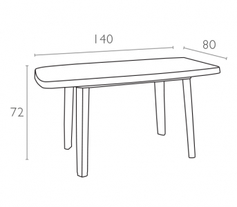 Стол пластиковый обеденный Siesta Garden Tables пластик белый Фото 2