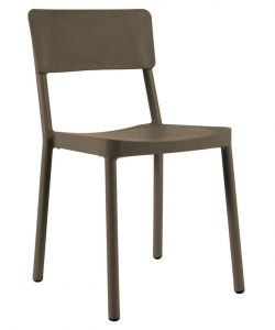 Стул пластиковый Resol Lisboa chair стеклопластик шоколад Фото 1
