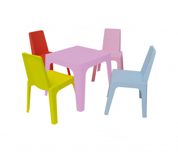 Стол пластиковый детский Resol Julieta table полипропилен розовый Фото 4