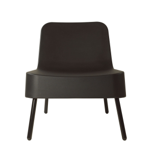 Стул пластиковый Resol Bob chair алюминий, полиэтилен черный Фото 1