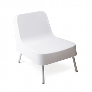 Стул пластиковый Resol Bob chair алюминий, полиэтилен белый Фото 2