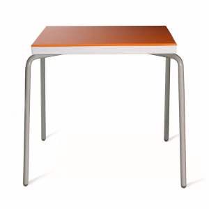 Стол пластиковый обеденный Resol H2O stackable table tubular legs алюминий, полипропилен оранжевый Фото 1