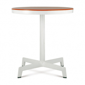 Стол пластиковый обеденный Resol Table sputnik pedestal base + H2O table top алюминий, полипропилен оранжевый Фото 1