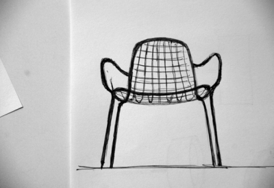 Кресло пластиковое Resol Nervi chair алюминий, полипропилен черный Фото 4