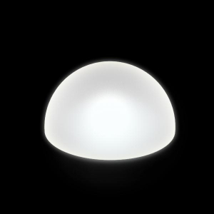 Полусфера пластиковая светящаяся LED Garda полиэтилен белый Фото 1