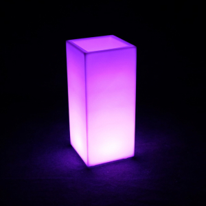 Кашпо пластиковое светящееся LED Vertical полиэтилен белый Фото 5