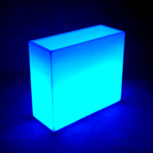 Кашпо пластиковое светящееся LED High полиэтилен белый Фото 2