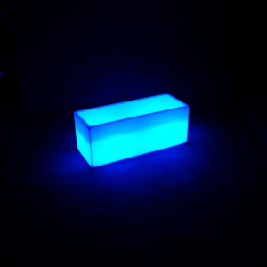 Кашпо пластиковое светящееся LED Horizont полиэтилен белый Фото 4