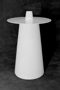 Стол пластиковый светящийся LED Saucer полиэтилен белый Фото 6