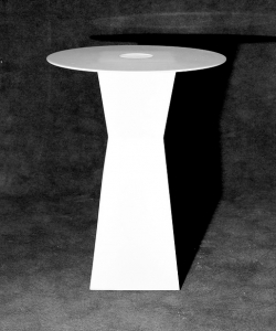Стол пластиковый коктейльный светящийся LED Prismo полиэтилен белый Фото 9