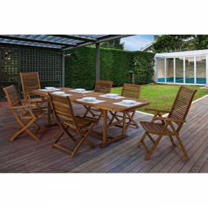 Стул деревянный складной Garden Relax Noemi акация натуральный Фото 5