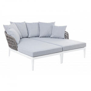 Комплект мебели Garden Relax Pelican алюминий/полиэстр белый/серый Фото 1
