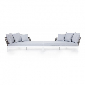 Комплект мебели Garden Relax Pelican алюминий/полиэстр белый/серый Фото 6