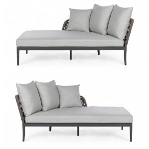 Комплект мебели Garden Relax Pelican алюминий/искусственный ротанг антрацит/серый Фото 4