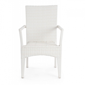 Кресло плетеное Garden Relax Antalys алюминий, искусственный ротанг белый Фото 2