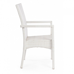 Кресло плетеное Garden Relax Antalys алюминий, искусственный ротанг белый Фото 4