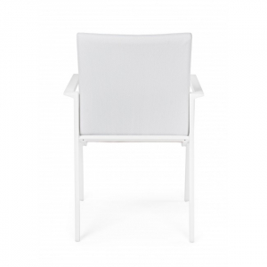 Кресло металлическое текстиленовое Garden Relax Grayson алюминий, текстилен белый Фото 3