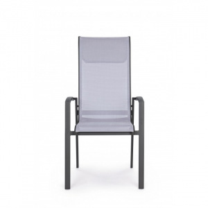 Кресло металлическое текстиленовое Garden Relax Grimsey алюминий, текстилен антрацит Фото 2