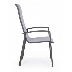 Кресло металлическое текстиленовое Garden Relax Grimsey алюминий, текстилен антрацит Фото 4