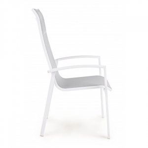 Кресло металлическое текстиленовое Garden Relax Grimsey алюминий, текстилен белый Фото 4