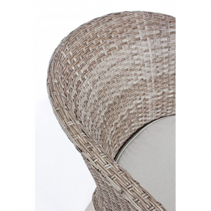 Комплект плетеной мебели Garden Relax Zita алюминий/искусственный ротанг бежевый/серый Фото 4