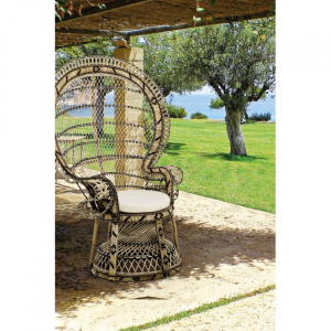 Кресло плетеное с подушкой Garden Relax Pavone ротанг Фото 7