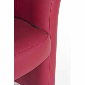 Кресло с пуфом Garden Relax Rita сосна/искусственная кожа красный Фото 6