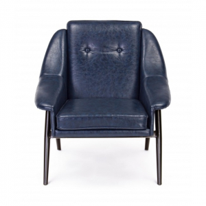 Кресло винтажное Garden Relax Magnum металл/искусственная кожа синий Фото 3