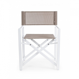 Кресло металлическое текстиленовое Garden Relax Taylor алюминий, текстилен коричневый Фото 3