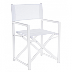 Кресло металлическое текстиленовое Garden Relax Taylor алюминий, текстилен белый Фото 1