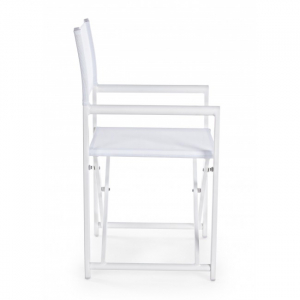 Кресло металлическое текстиленовое Garden Relax Taylor алюминий, текстилен белый Фото 4