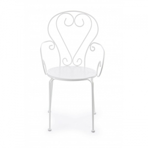 Кресло металлическое Garden Relax Etienne сталь белый Фото 3