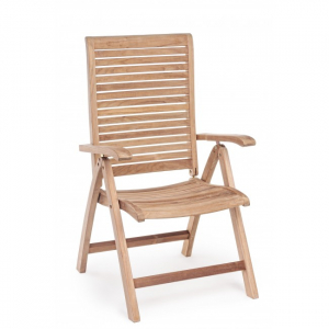 Кресло деревянное складное Garden Relax Maryland тик коричневый Фото 2