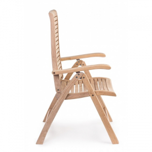 Кресло деревянное складное Garden Relax Maryland тик коричневый Фото 4