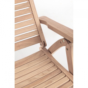 Кресло деревянное складное Garden Relax Maryland тик коричневый Фото 7