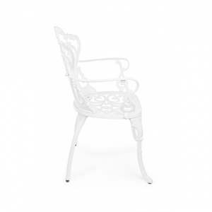 Кресло металлическое Garden Relax Victoria алюминий белый Фото 5