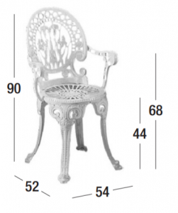 Кресло металлическое Fast Narcisi алюминий Фото 5
