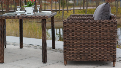 Комплект плетеной мебели 4SIS Макиато алюминий, искусственный ротанг коричневый Фото 6