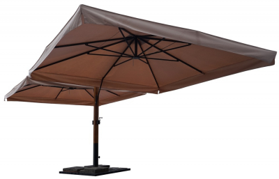 Зонт профессиональный KUPAVNA Двухкупольный лиственница, металл, ткань оксфорд Фото 5