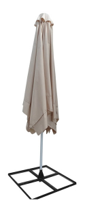Зонт профессиональный KUPAVNA Телескопический сталь, ткань оксфорд белый, кремовый Фото 7