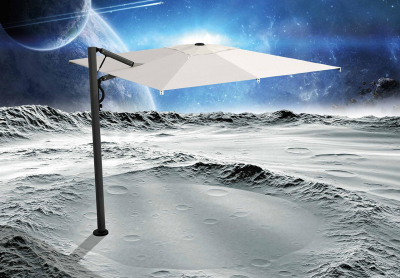 Зонт профессиональный 3.5х3.5 м Scolaro Astro Carbon алюминий, акрил графит, слоновая кость Фото 13