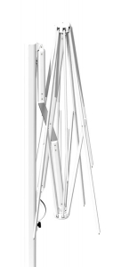 Зонт профессиональный Scolaro Astro Starwhite алюминий, акрил белый, серо-коричневый Фото 7