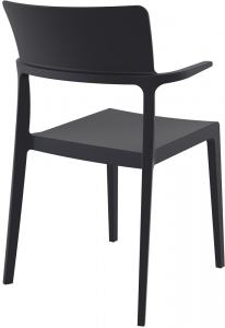 Кресло пластиковое Siesta Contract Plus стеклопластик черный Фото 8