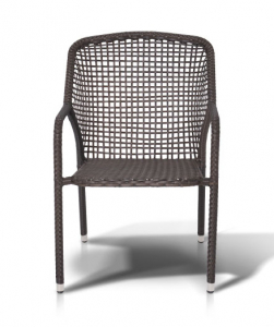 Кресло плетеное 4SIS Романо алюминий, искусственный ротанг коричневый Фото 3