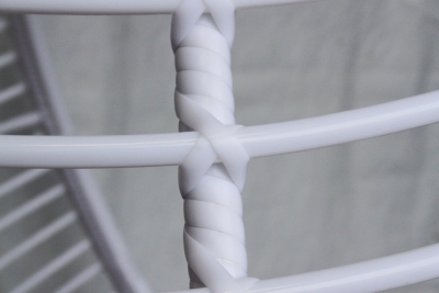 Кресло плетеное подвесное KVIMOL КМ-0021 сталь, искусственный ротанг белый Фото 6