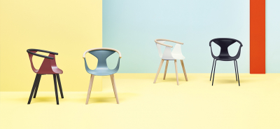 Кресло пластиковое PEDRALI Fox сталь, ясень, стеклопластик беленый ясень, белый Фото 4