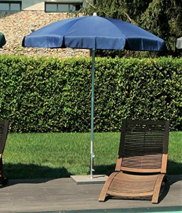Зонт садовый с поворотной рамой Maffei Borgo сталь, полиэстер синий Фото 1