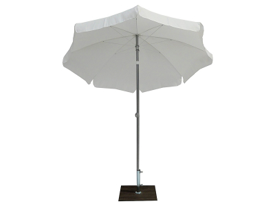 Зонт садовый с поворотной рамой Maffei Borgo сталь, полиэстер белый Фото 4