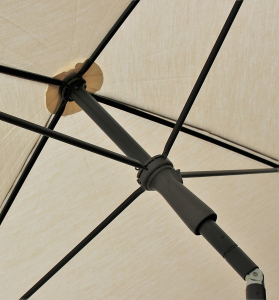 Зонт садовый с поворотной рамой Maffei Border сталь, дралон Фото 8