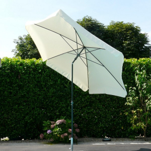 Зонт садовый с поворотной рамой Maffei Mare сталь, дралон слоновая кость Фото 2
